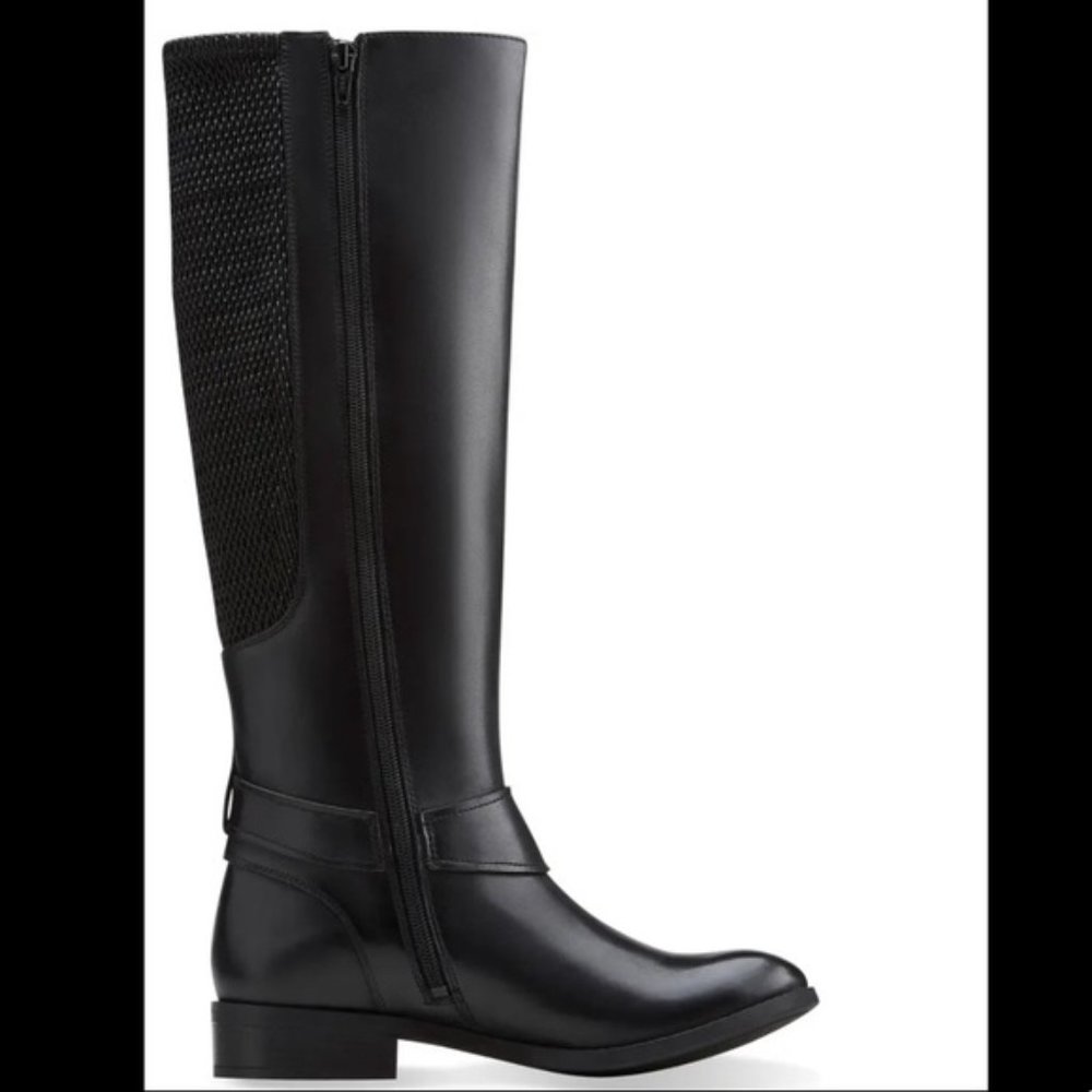 Clarks Dakota Knee High Riding boots Black 7.5
